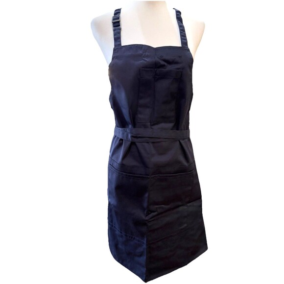 Lands’ End American Airlines Bib Apron Aviation Blue Long Adjustable Neck NWT OS - Picture 1 of 9